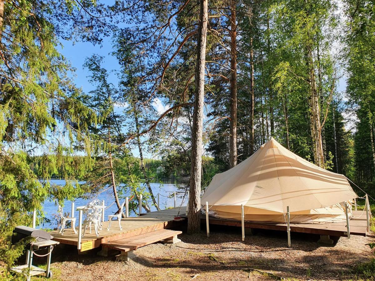 Luksusteltta Omalla Uimarannalla Otel Jyväskylä Dış mekan fotoğraf